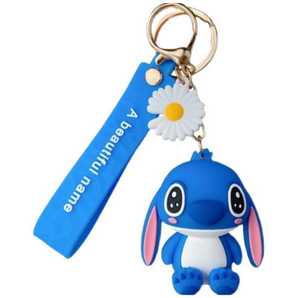 Móc Chìa Khóa Silicon Hình Stitch Hoạt Hình Dễ Thương