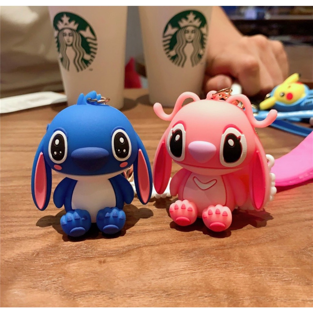 Móc Chìa Khóa Silicon Hình Stitch Hoạt Hình Dễ Thương