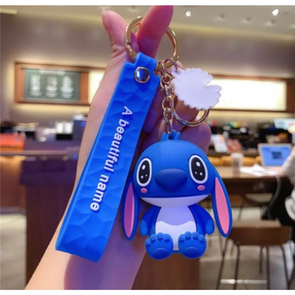 Móc Chìa Khóa Silicon Hình Stitch Hoạt Hình Dễ Thương