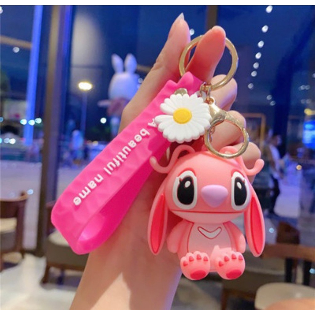 Móc Chìa Khóa Silicon Hình Stitch Hoạt Hình Dễ Thương