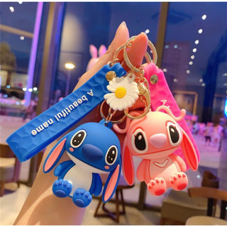 Móc Chìa Khóa Silicon Hình Stitch Hoạt Hình Dễ Thương