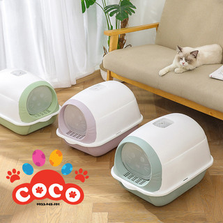 Nhà vệ sinh cho mèo có nắp