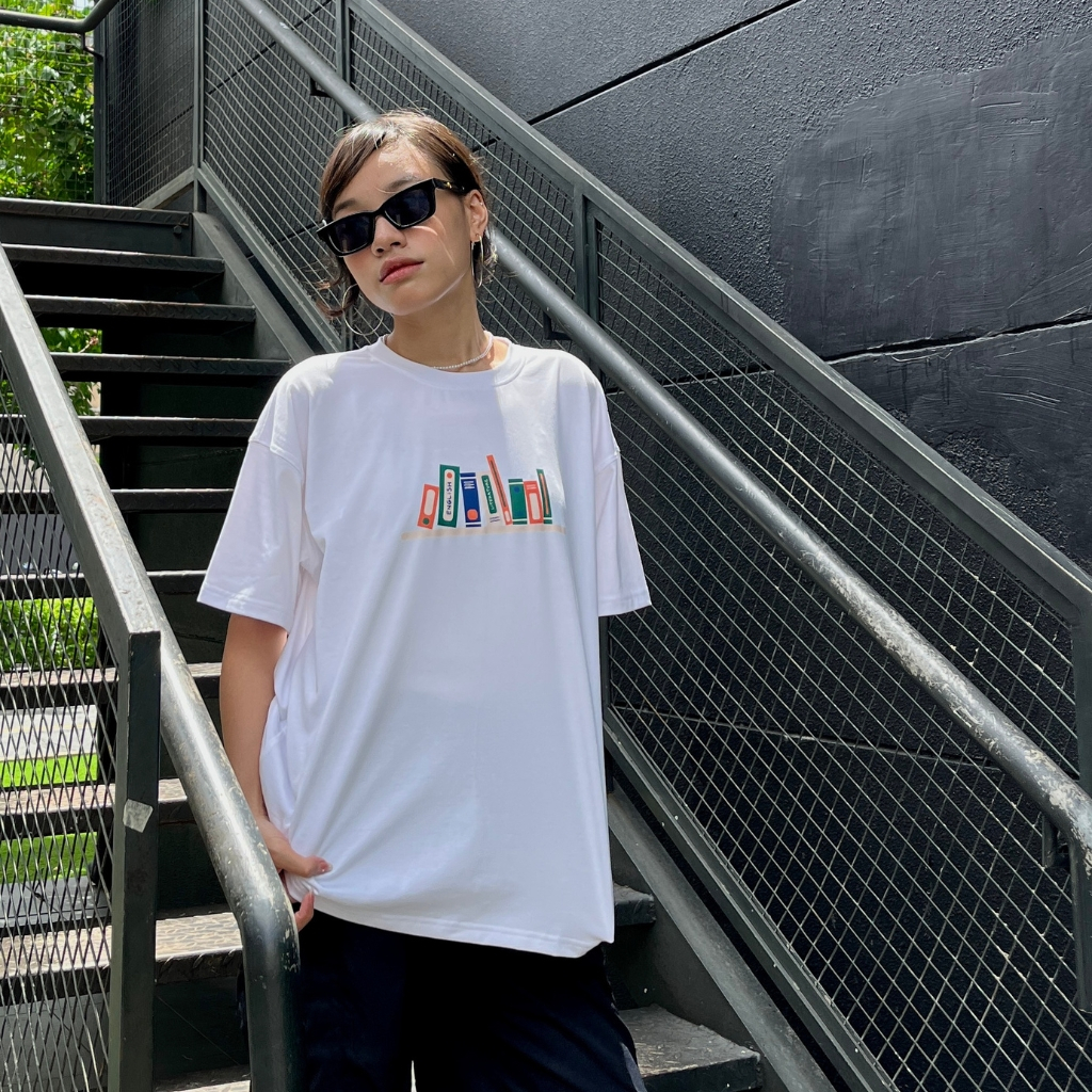 Áo thun DLL Casual tee in họa tiết, áo phông unisex bam nữ basic freesize