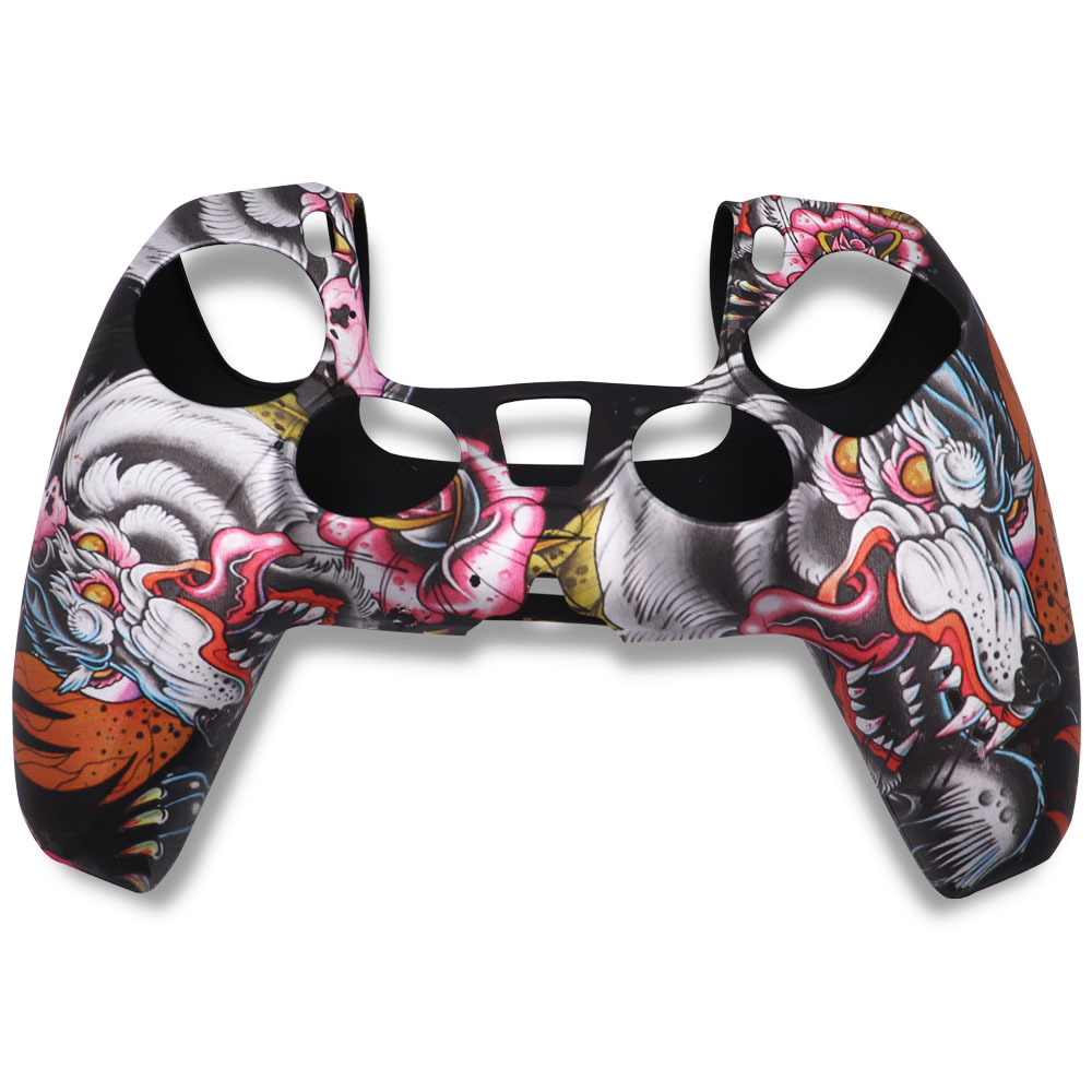 Bọc silicon cho tay cầm PS5 có hoa văn, cao cấp, hình camo