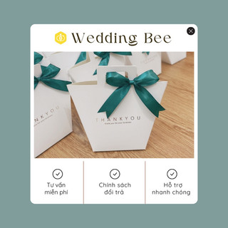 1 Túi giấy đựng quà tặng size to 17.5 *8*15.5 cm (Kèm ribbon) -Quà cám ơn tiệc cưới - Quà tặng sự kiện
