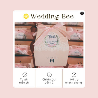 Set 80 hộp quà cưới sweet love hồng
