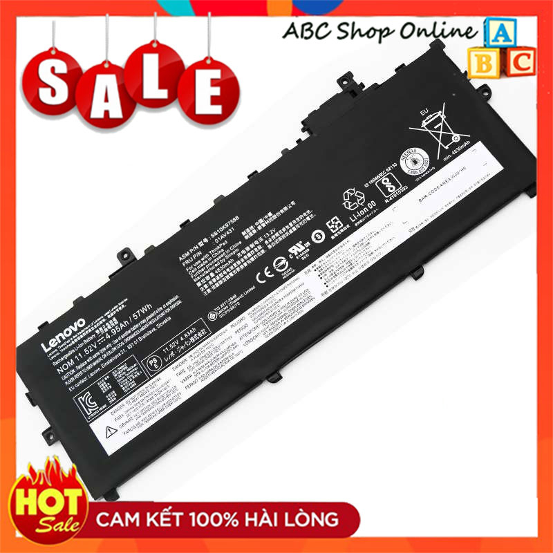 💖 PIN ZIN 💖 Pin Laptop Lenovo Thinkpad X1 Carbon Gen 6 2017 2018 01AV430 01AV431 01AV494
