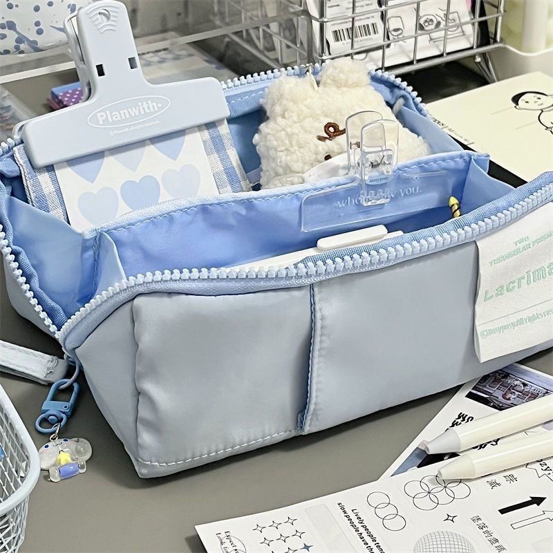 Túi Đựng Viết Kích Cỡ Lớn Màu Pastel Dễ Thươn TB005