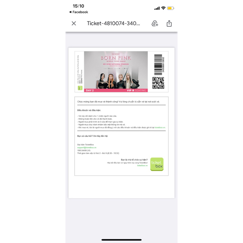 Merchandise BLACKPINK Concert Hanoi Day2