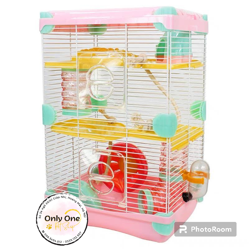 Lồng sân chơi 3 tầng cho Hamster