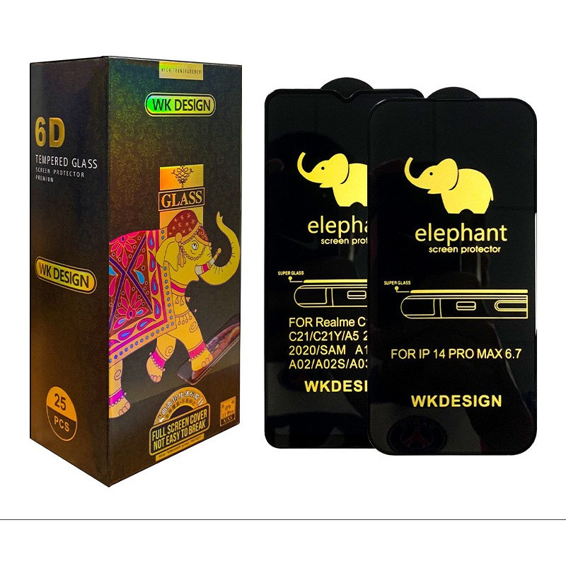 Kính Cường Lực Con voi 6D Full Màn IPHONE /XsMax/11/12/13/Pro/ProMax/Pro//Max