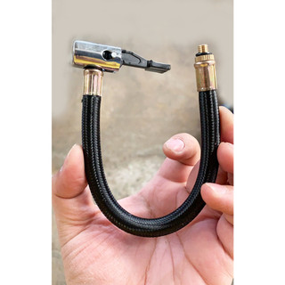 Vòi bơm hơi bánh xe hơi / xe máy ( mã 23.5cm ) Chân 6 ly - dây đầu búa