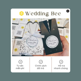 Set 100 Hộp cô dâu chú rể + kẹo socola + tag (Chưa gấp hoàn thiện) Quà cám ơn tiệc cưới - Quà tặng sự kiện