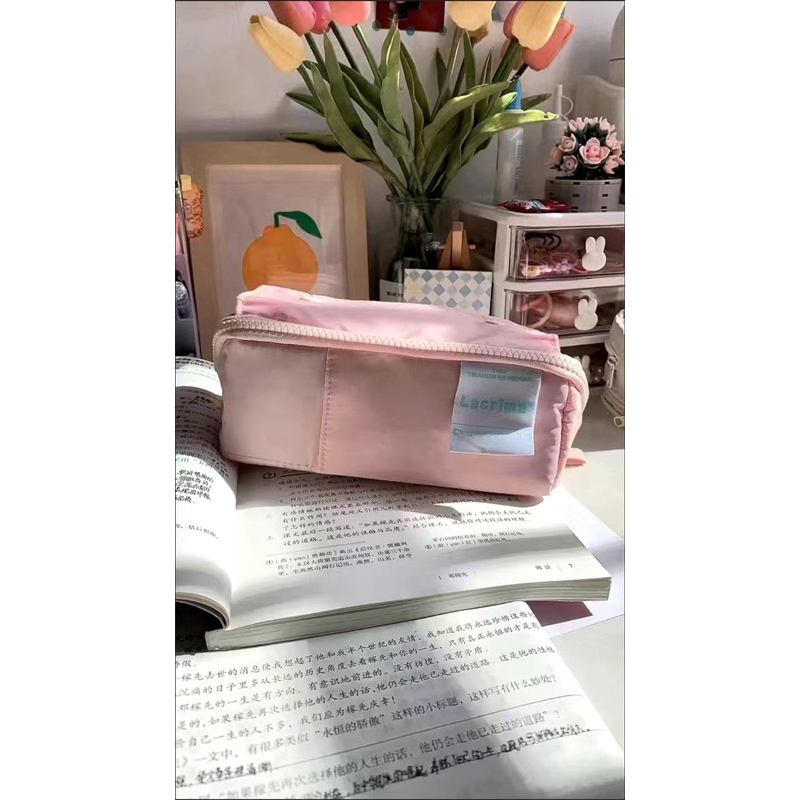 Túi Đựng Viết Kích Cỡ Lớn Màu Pastel Dễ Thươn TB005