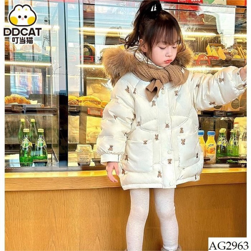 Ao phao gấu cho bé