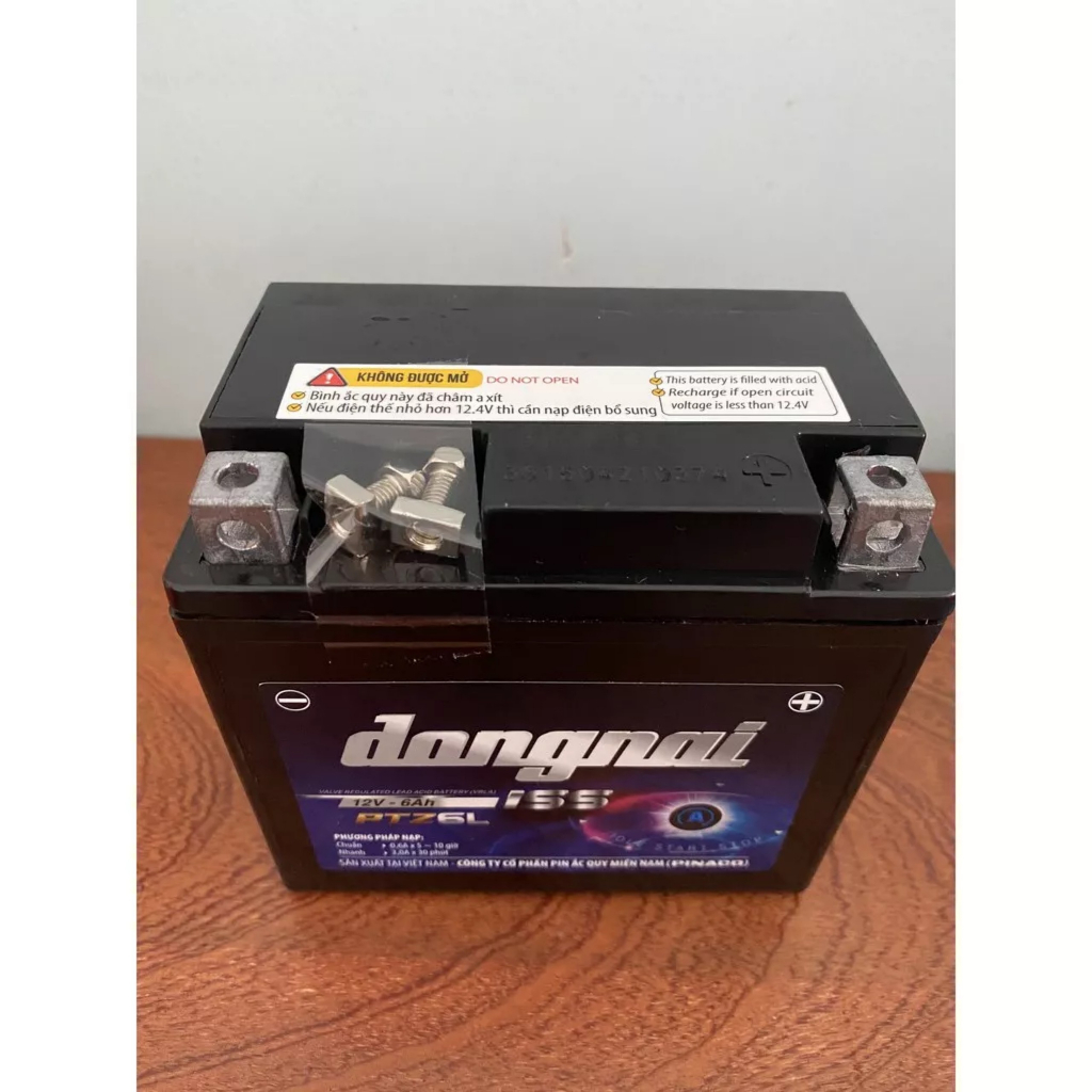 Bình Ắc Quy Khô PiNaCo Đồng Nai Chính Hãng PTZ6L,12V - 6Ah dùng cho các dòng xe Lead ,Vision 125,ABL125,SH Mode, SH Viêt