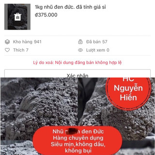 1kg nhũ đen đức.siêu mịn. không dầu. đã bán dc rất nhiều
