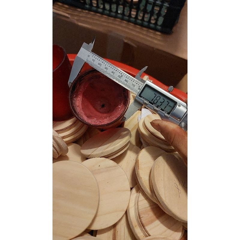 Nắp gỗ đường kính 8cm