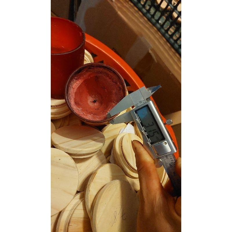 Nắp gỗ đường kính 8cm