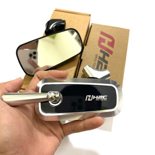 Gương chiếu hậu h2c chân ngắn mặt kính trắng cao cấp gắn xe máy -gương bên trái