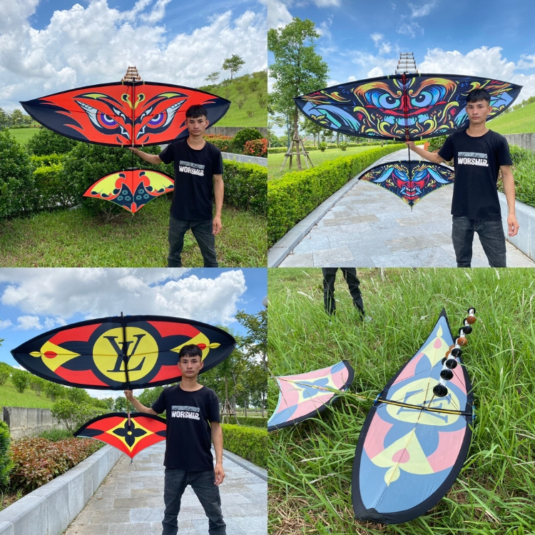 Diều sáo mini 3m giá rẻ diều sáo lắp ghép giá rẻ 1m 1m5 2m 2m5 3m siêu kĩ siêu nét siêu vip - Diều sáo lắp ghép 17