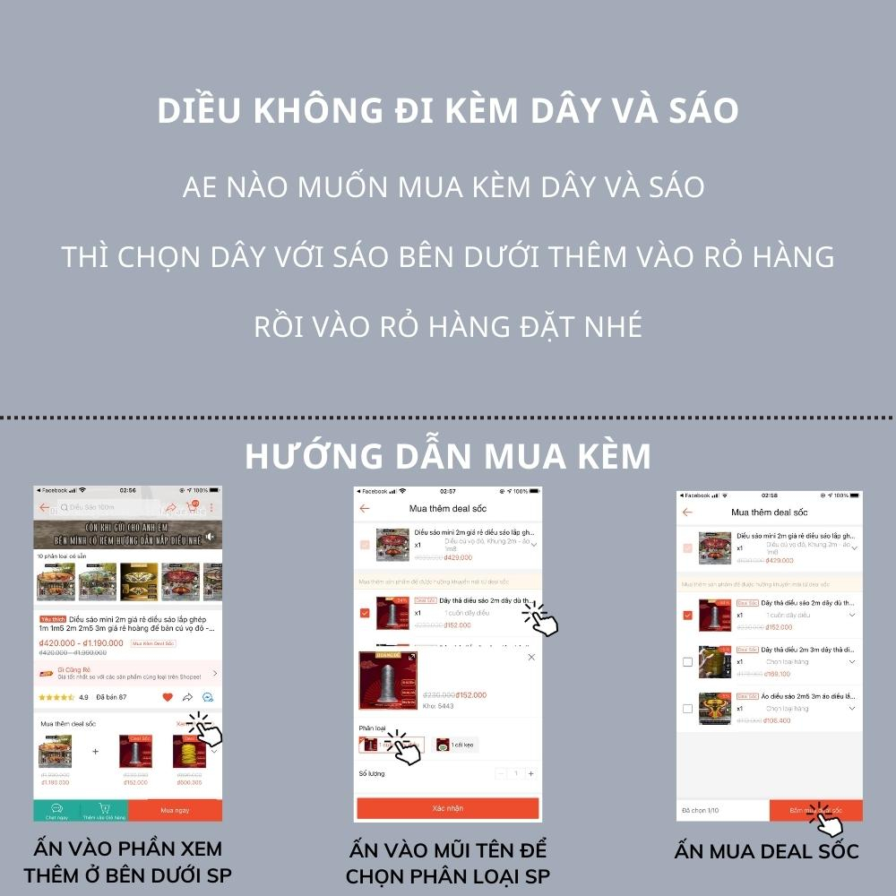 Diều sáo mini 3m giá rẻ diều sáo lắp ghép giá rẻ 1m 1m5 2m 2m5 3m siêu kĩ siêu nét siêu vip - Diều sáo lắp ghép 17