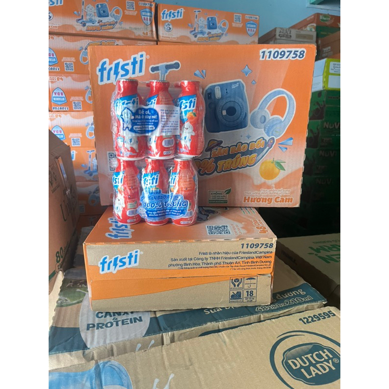 Thùng 48 chai sữa chua uống Fristi cam 80ml
