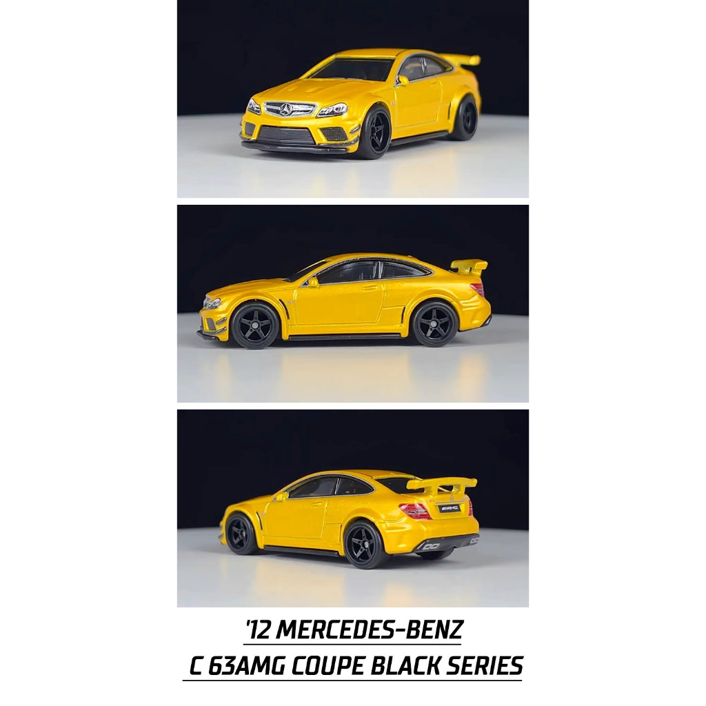Xe mô hình Hot Wheels '12 Mercedes-Benz C63 AMG Coupe Black Series