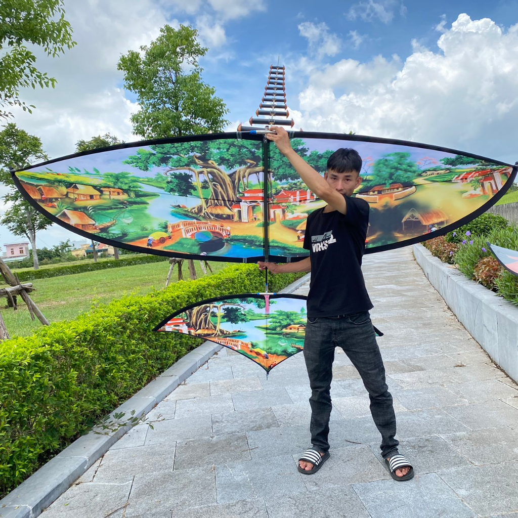 Diều sáo mini 3m giá rẻ diều sáo lắp ghép giá rẻ 1m 1m5 2m 2m5 3m siêu kĩ siêu nét siêu vip - Diều sáo lắp ghép 17