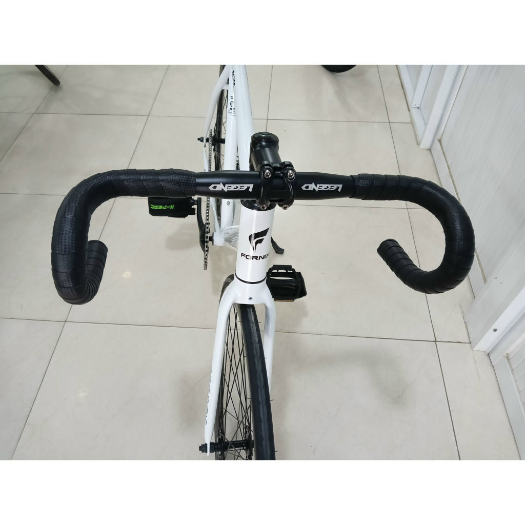 Tay lái ghi đông xe đạp cong sừng trâu Fixed Gear  hợp kim nhôm siêu nhẹ 31.8mm/25.4mm