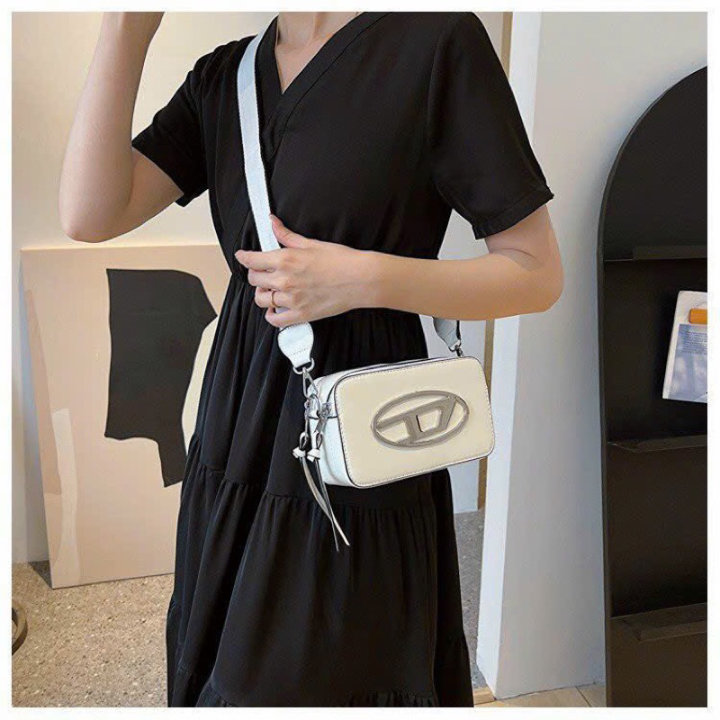 Túi xách đeo chéo dáng hộp nam nữ trẻ trung màu xinh