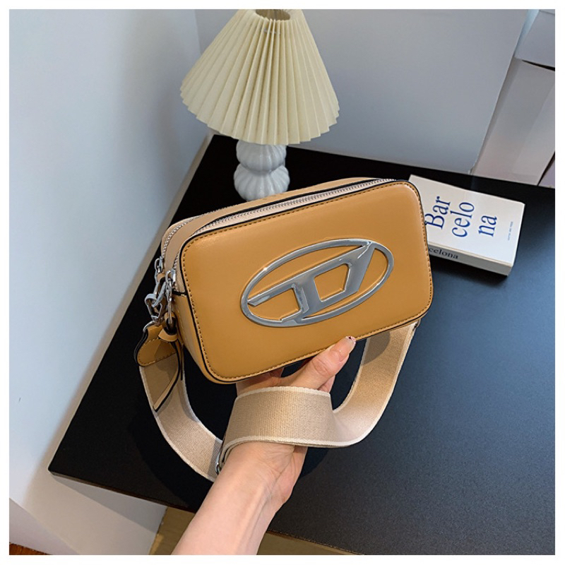 Túi xách đeo chéo dáng hộp nam nữ trẻ trung màu xinh