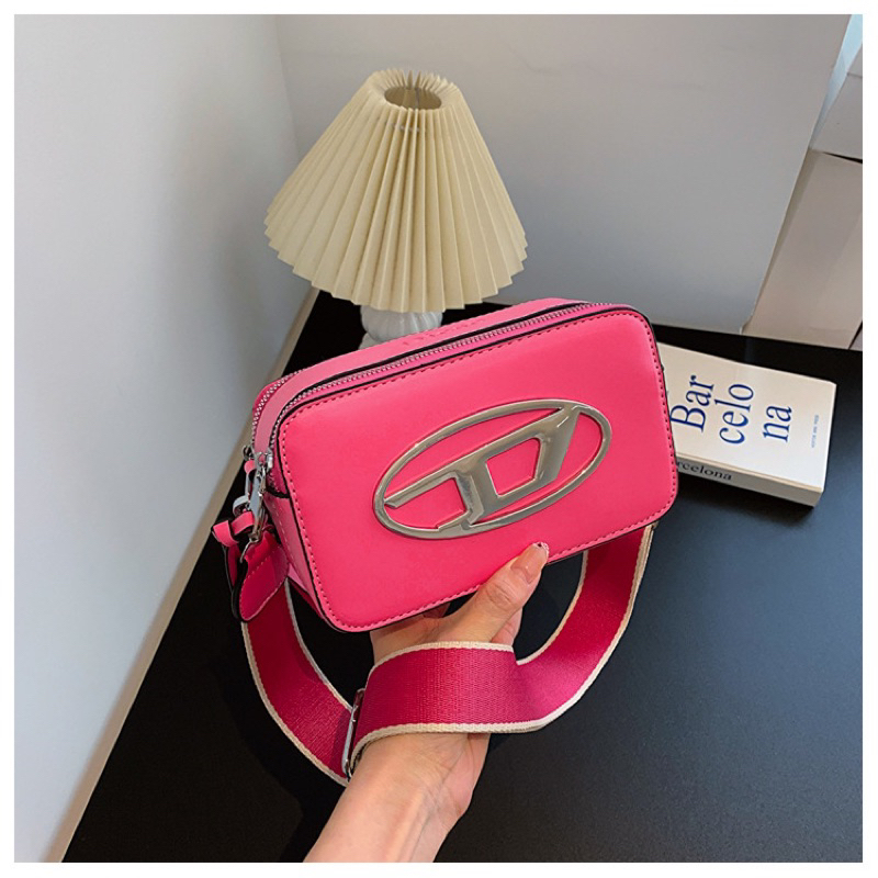 Túi xách đeo chéo dáng hộp nam nữ trẻ trung màu xinh