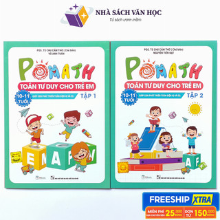 Sách - combo toán tư duy pomath cho trẻ 10 - 11 tuổi