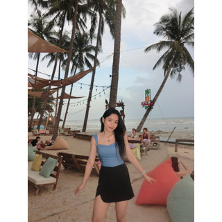 ( Morningdudu) Chân váy quần đắp tà