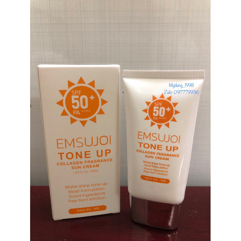 Kem chống nắng nâng tone EMSUJOI spf 50+ PA+++