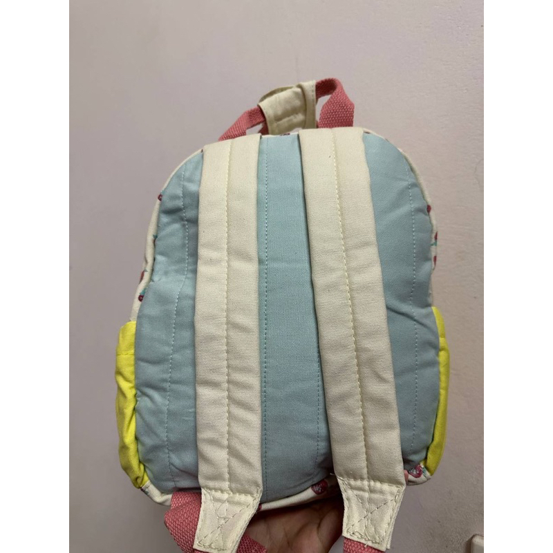 Balo Zara in hình quả dâu chất cotton canvas_Balo cho bé trẻ em đi học mẫu giáo, mầm non, nhà trẻ