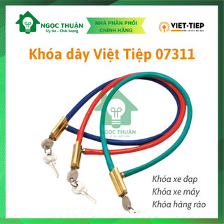Khóa dây Việt Tiệp 07311, khóa xe đạp, khóa xe máy, khóa cửa, khóa hàng rào