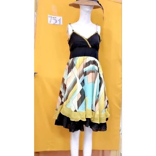 đầm xô phối chân váy voan viền xô size S/M. S751
