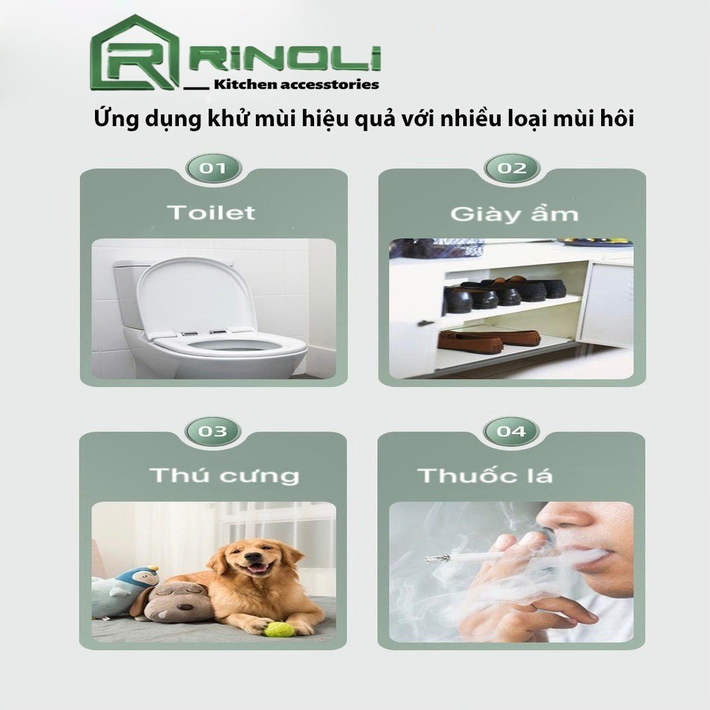 Sáp Thơm Phòng Khử Mùi Phòng, Toilet, Tủ Quần Áo  Mùi Hương Tự Nhiên- Sáp thơm khử mùi treo xe ô tô-RINOLI