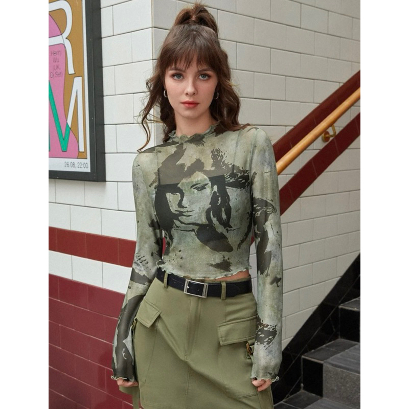 Áo top thun lưới hình nhiều mẫu