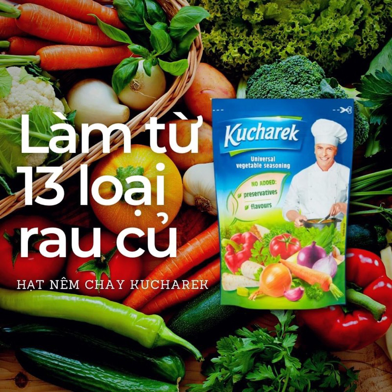 Bột Nêm Kucharek 13 Loại Rau Củ Nhập Khẩu Balan Túi 200gr