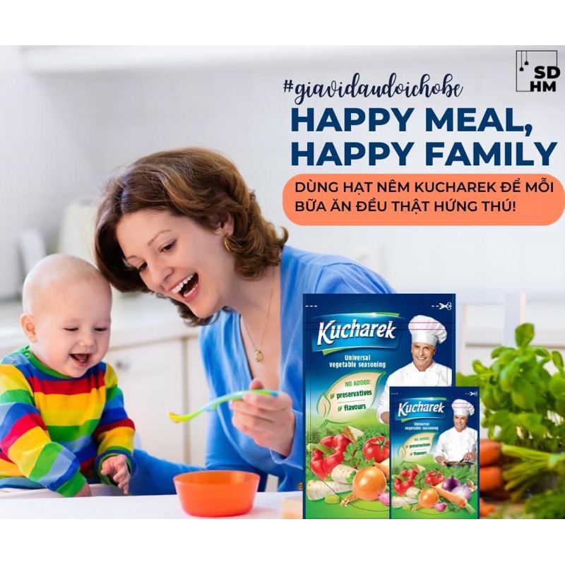 Bột Nêm Kucharek 13 Loại Rau Củ Nhập Khẩu Balan Túi 200gr