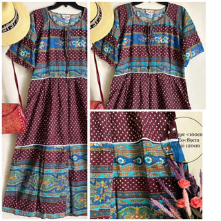{2hand}  Đầm Thổ Cẩm-boho