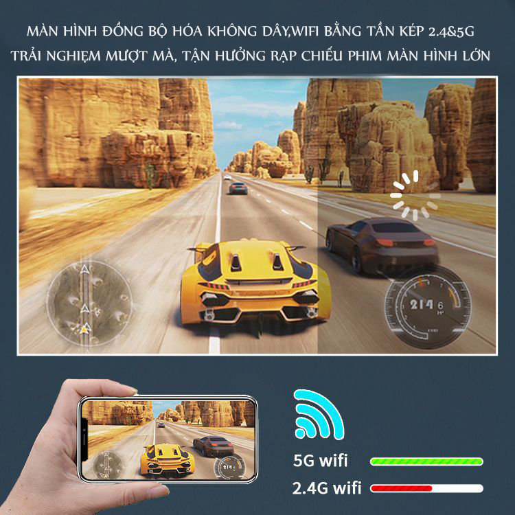 Máy Chiếu 4K Android KAW XS1 Chiếu Siêu Nét, Xem Phim Giải Trí, Dạy Học, Văn Phòng, Đa Năng - BẢO HÀNH 12 THÁNG