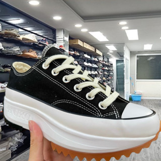 Giày thể thao CV Run Star motion đen thấp cổ, giày CVS đế răng cưa đen hight cao cấp 36 -39 - MonTay_Store