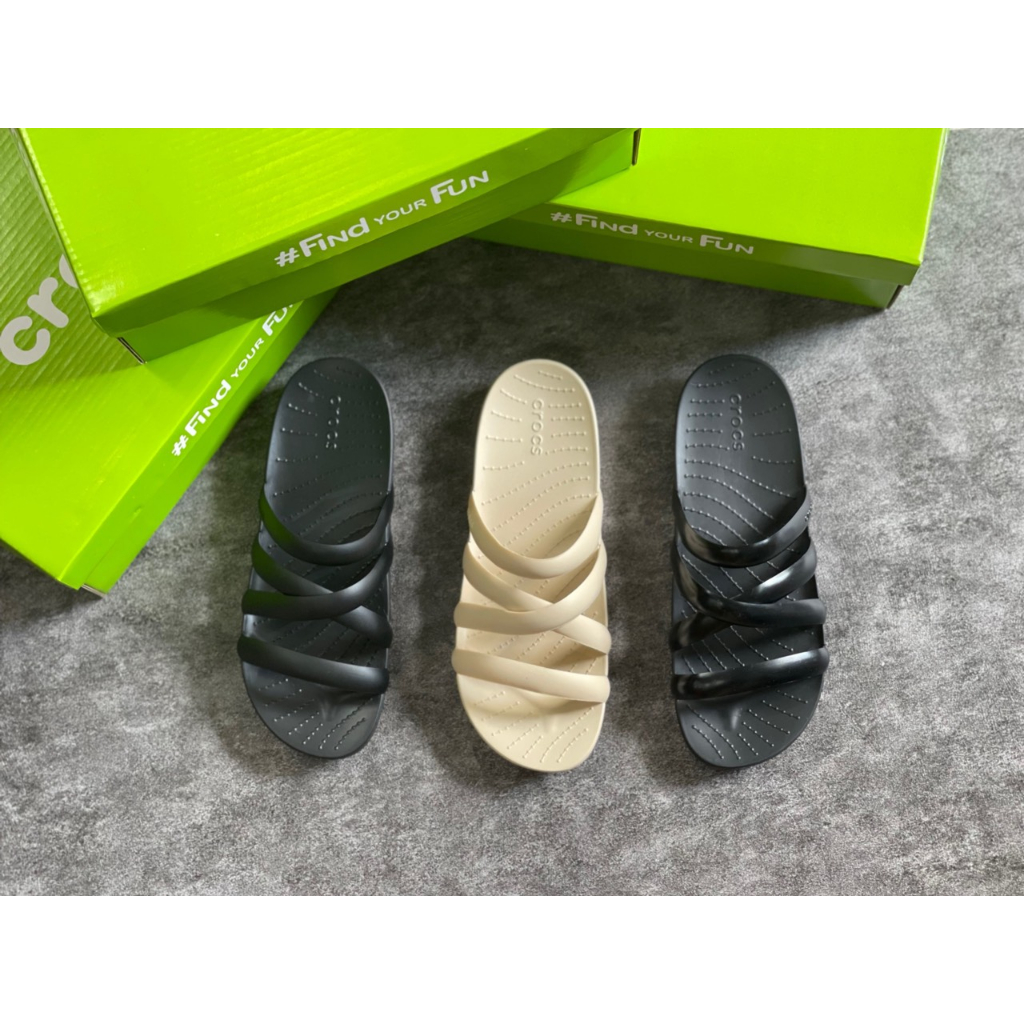 Crocs Splash Stappy-Lê Crocs quai đan