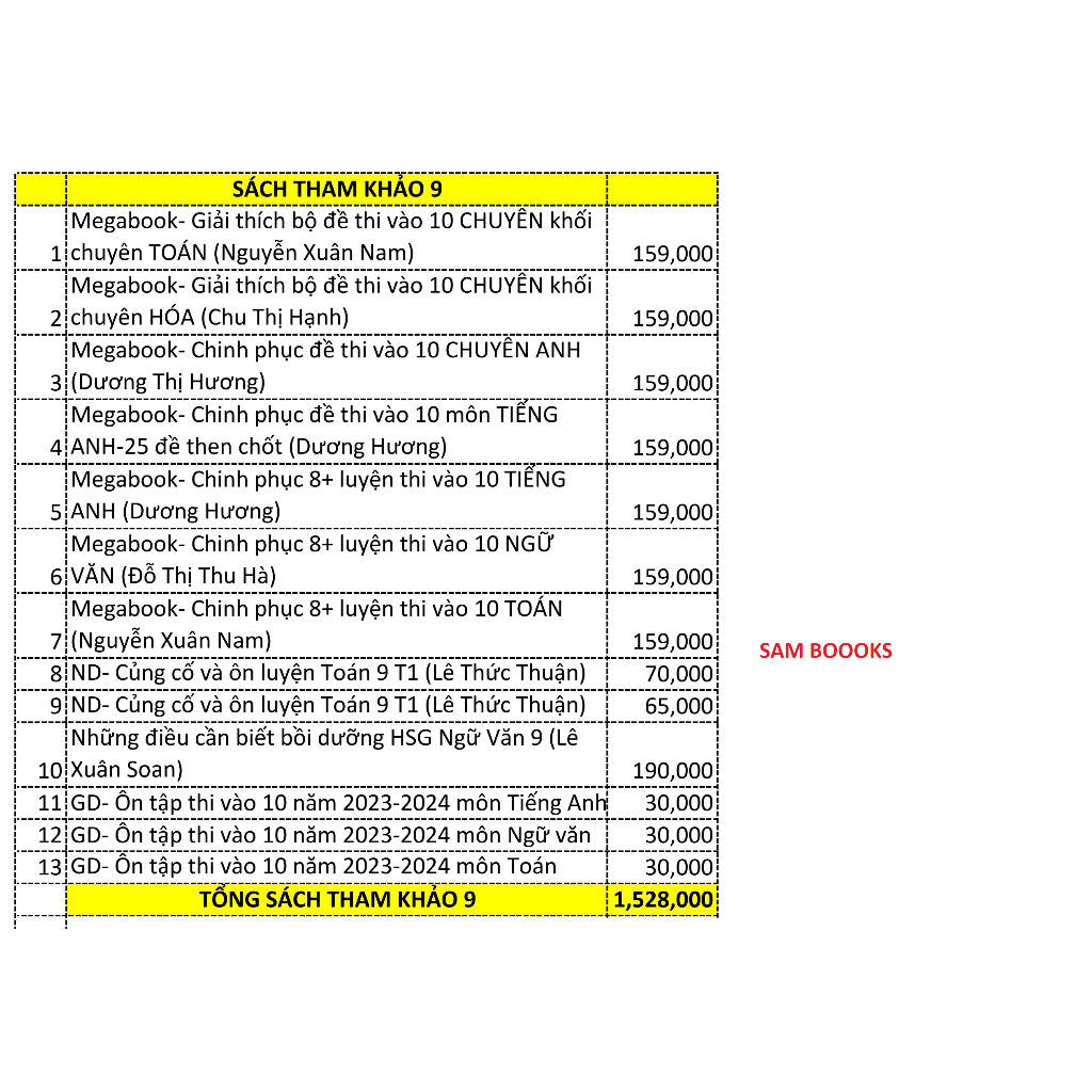 SGK 9  tặng bút chì ROCO 2B 5k