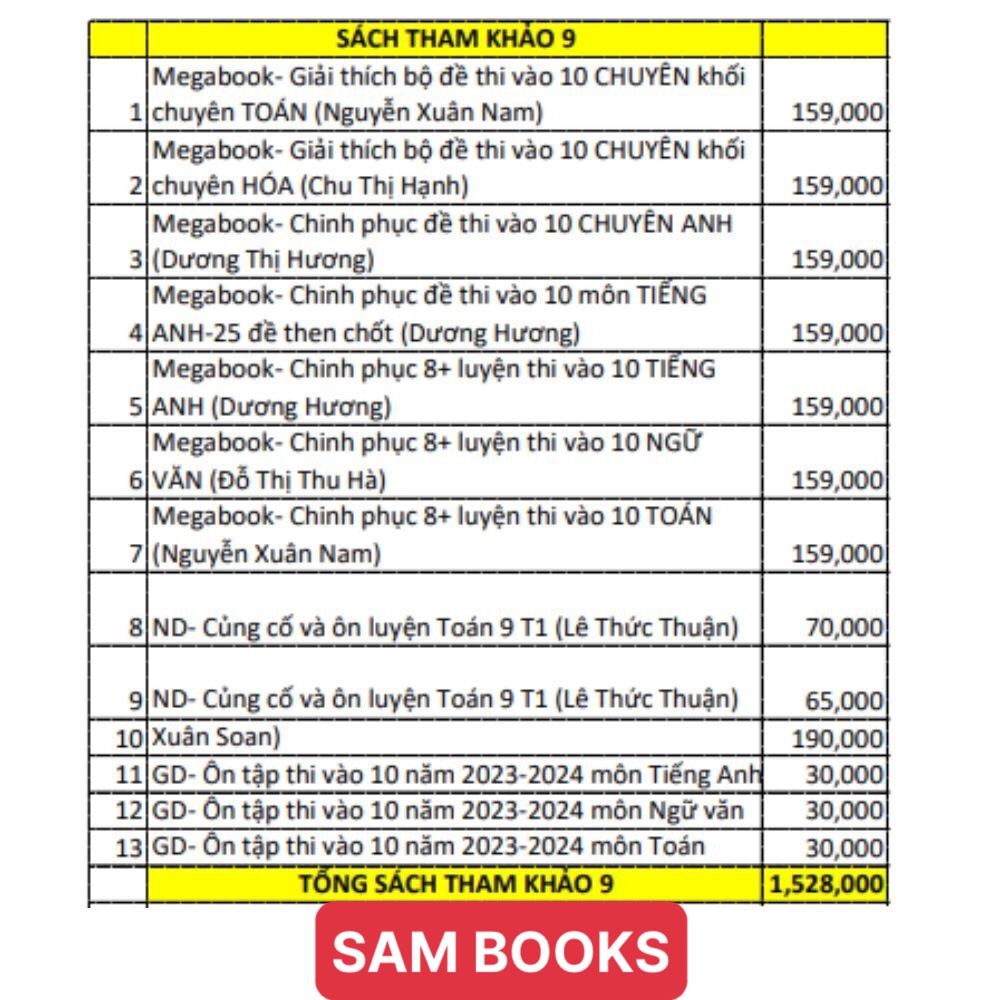 SGK 9  tặng bút chì ROCO 2B 5k