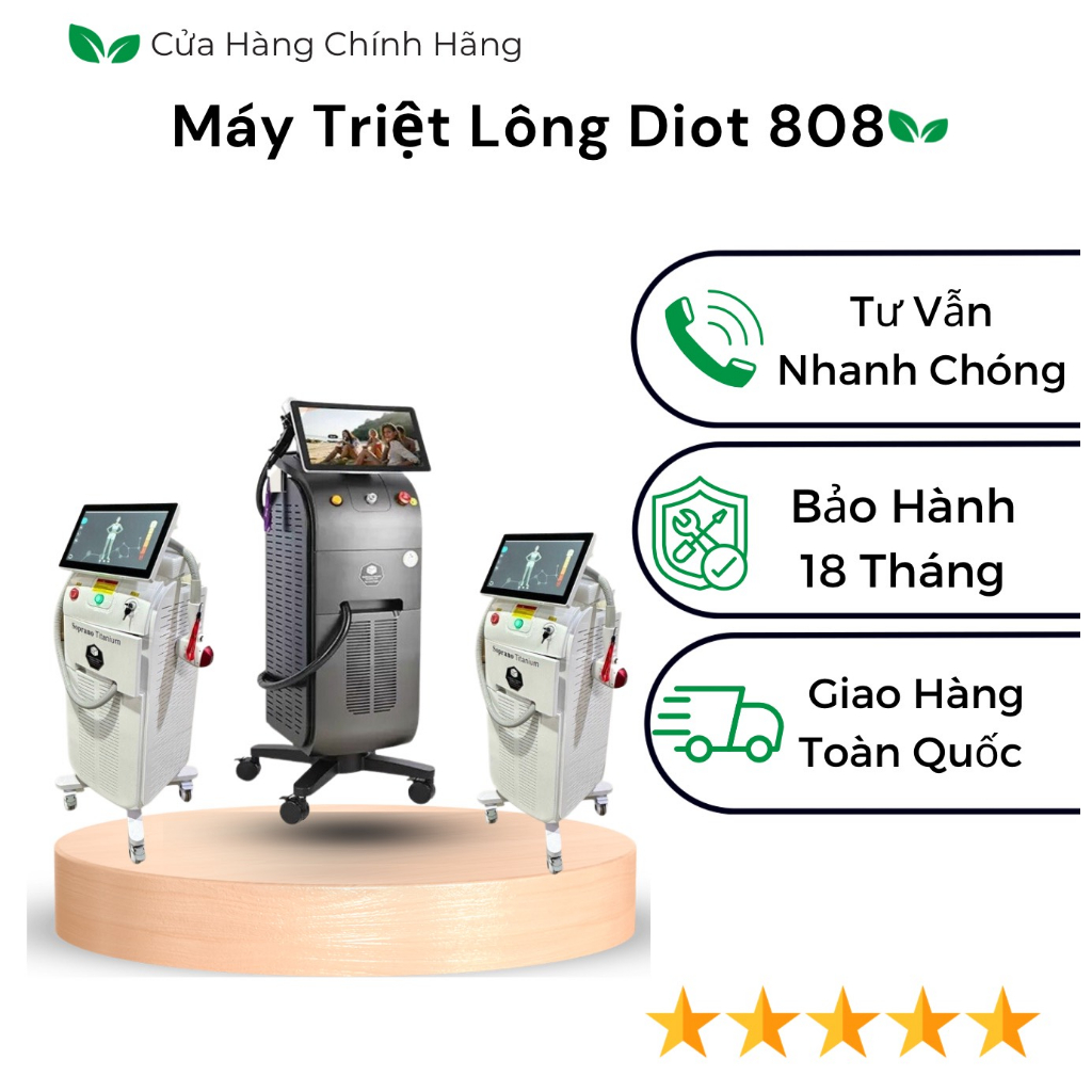 MÁY TRIỆT LÔNG LẠNH SOPRANO DIODE TITANIUM 808Nm